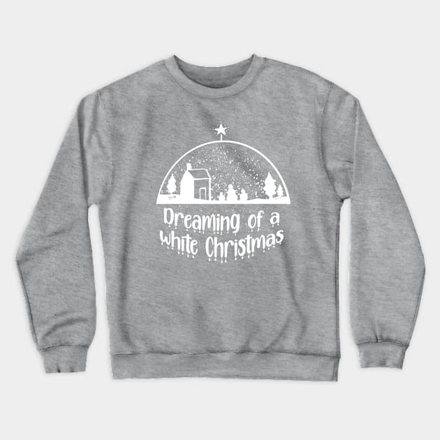 Dreaming of a White Christmas - Christmas Season Print Design Crewneck Sweatshirt by Jamille Art